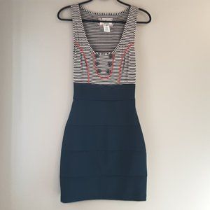Jack BB Dakota Nautical Blue White Red Dress | S